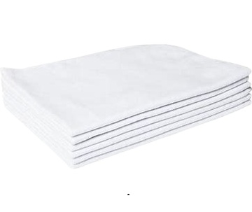 Flanela Branca 28x38  CCA