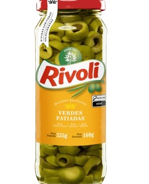 Azeitona verde fatiada Rivoli 160g